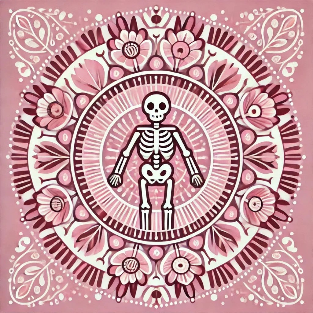 'Skull x Mandalas' Original Paint by Numbers 40x40cm Colourmost