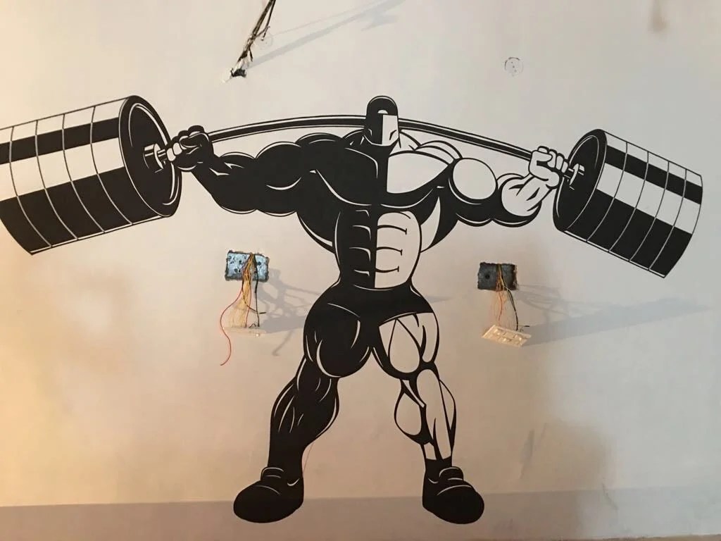 Gym Wall Painting Colours of Art