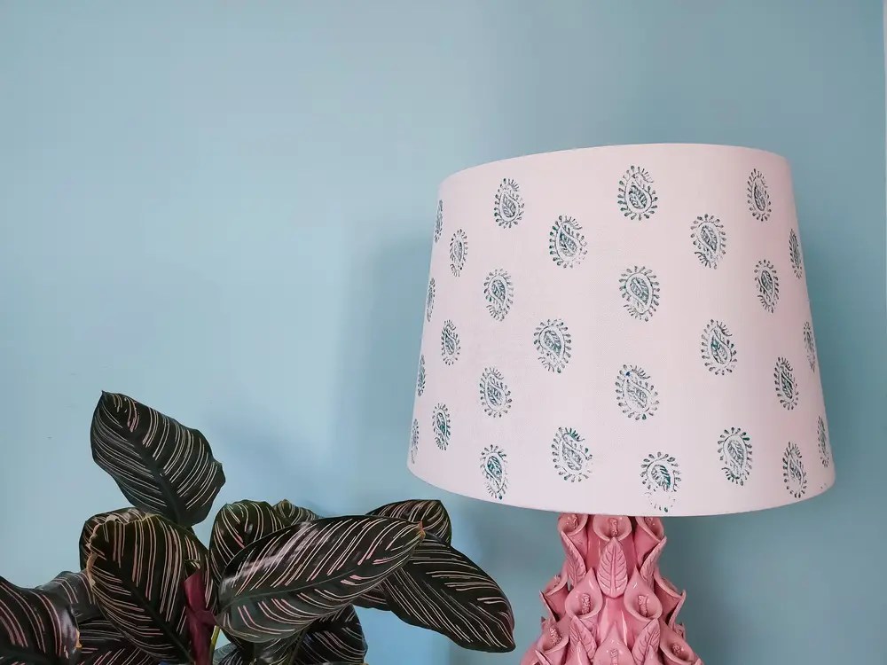 Thrift Store Lamp Makeover At Home With The Barkers