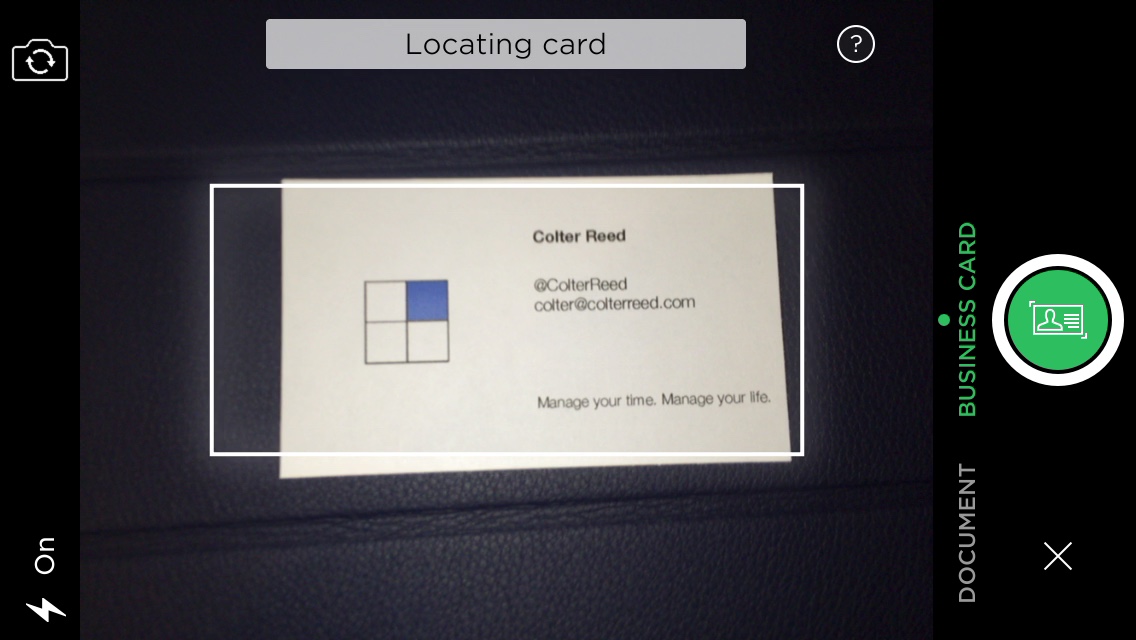 How to Scan Business Cards with Evernote Colter Reed