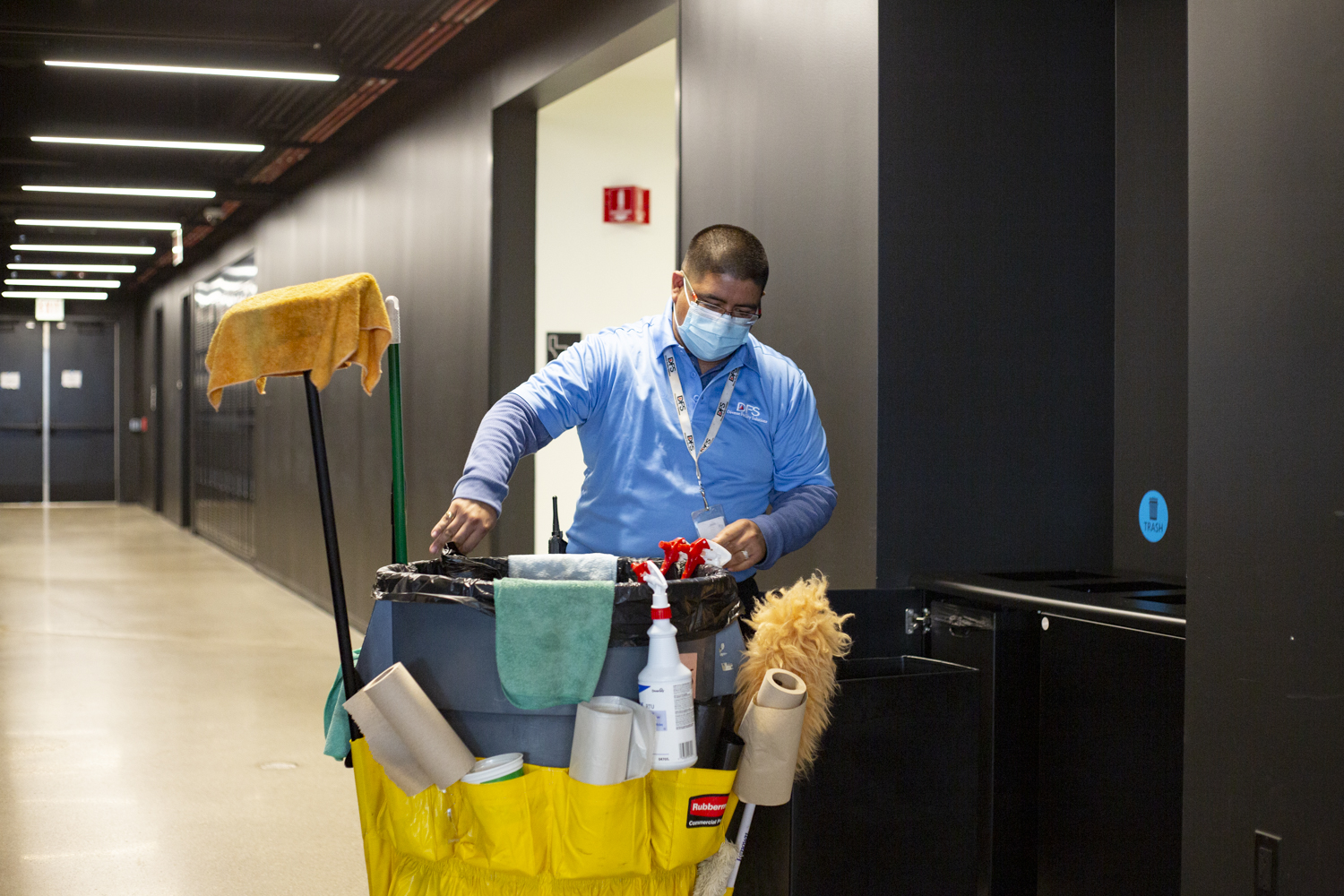 Behind the scenes and keeping it clean Facilities, janitorial crew