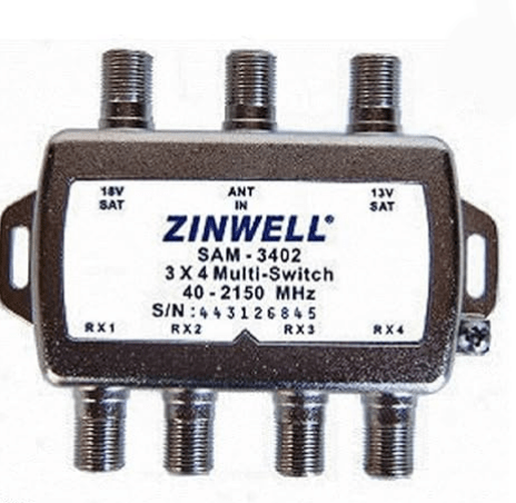 Multiswitches for DSS DBS single satellite dual LNB