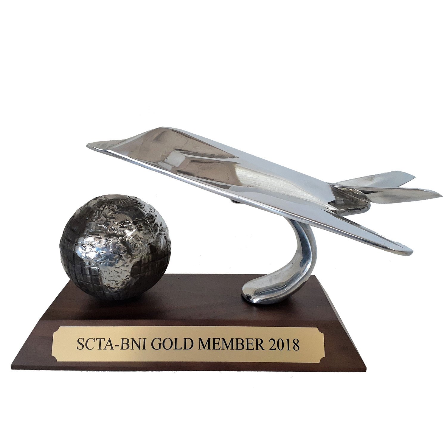 Top Gun Desk Set with Globe Award Columbia Trophy