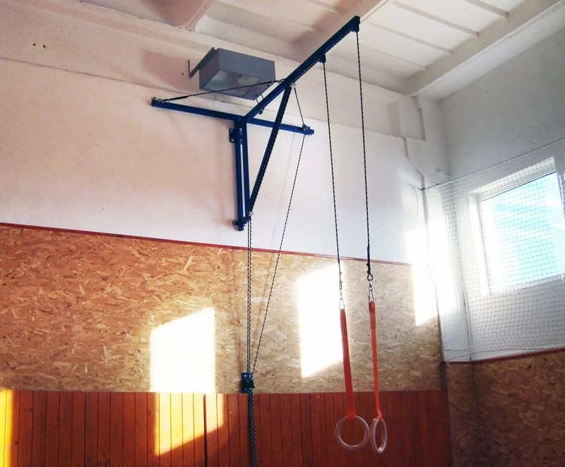 WallMounted Construction for Gymnastic Rings ComaSport wyposażenie hal sportowych