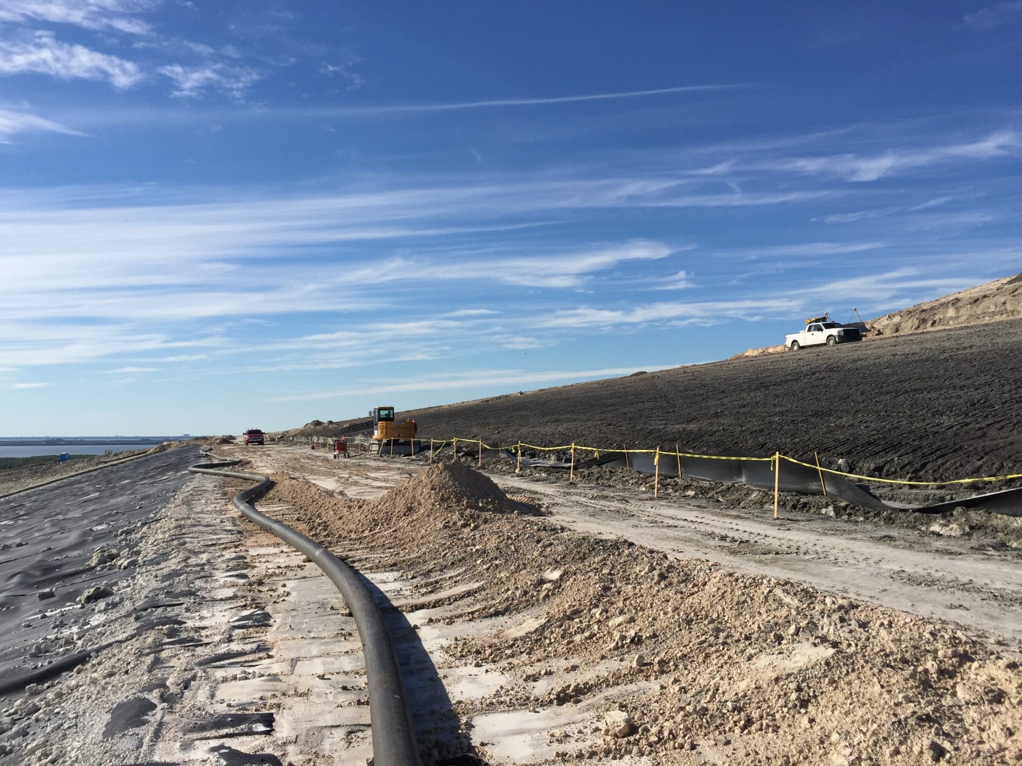 Slope Closure Project Preparing for Liner Installation COMANCO