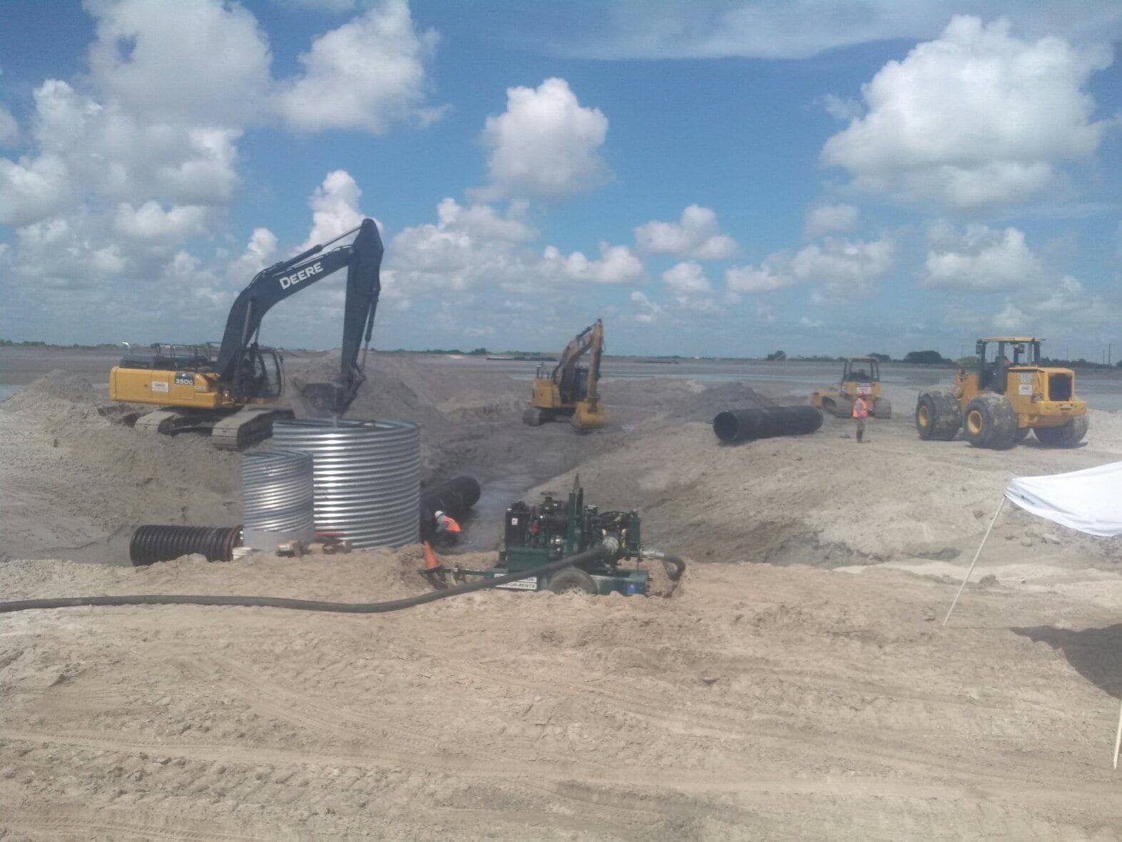 Pipe Installation Begins on Sand Filter Project COMANCO