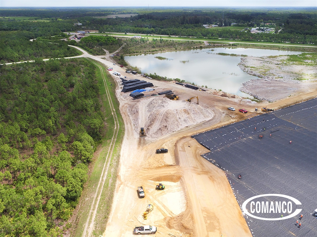 COMANCO NEARS COMPLETION OF NEW LANDFILL CELL IN PUNTA GORDA FLORIDA