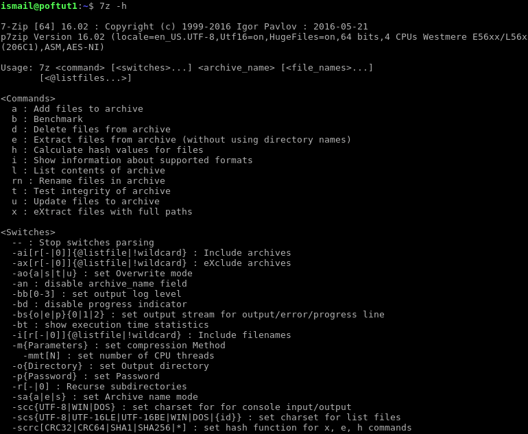 Tutorial de comando 7z com exemplos para compactar e extrair arquivos