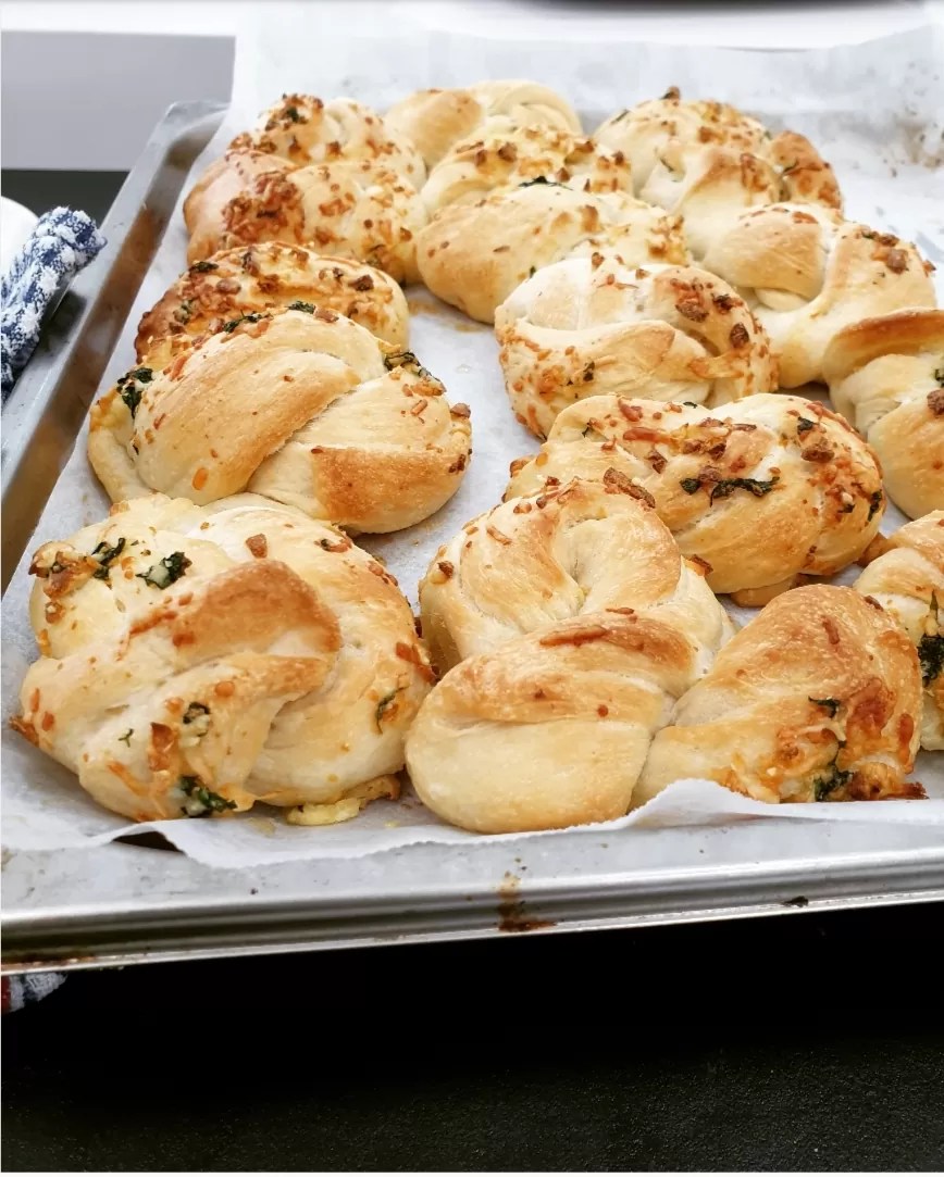 Garlic knots (buns) Combi Steam Cooking