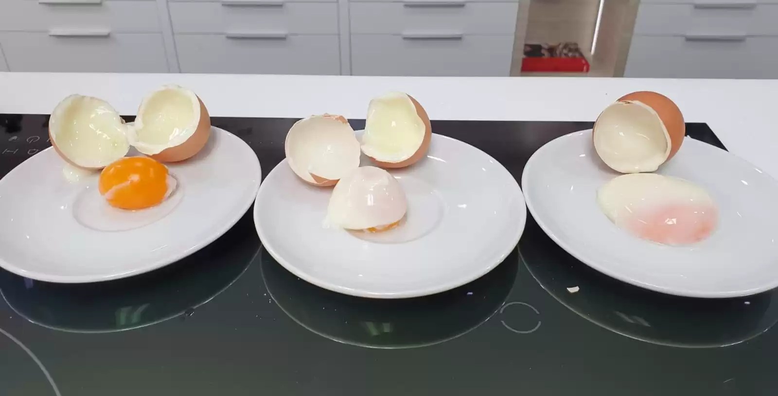 Comparing oven settings Poached Eggs Challenge Combi Steam Cooking