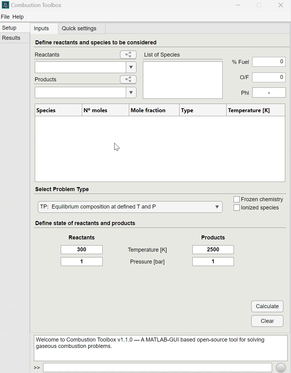Combustion Toolbox in action Combustion Toolbox v1.0.5
