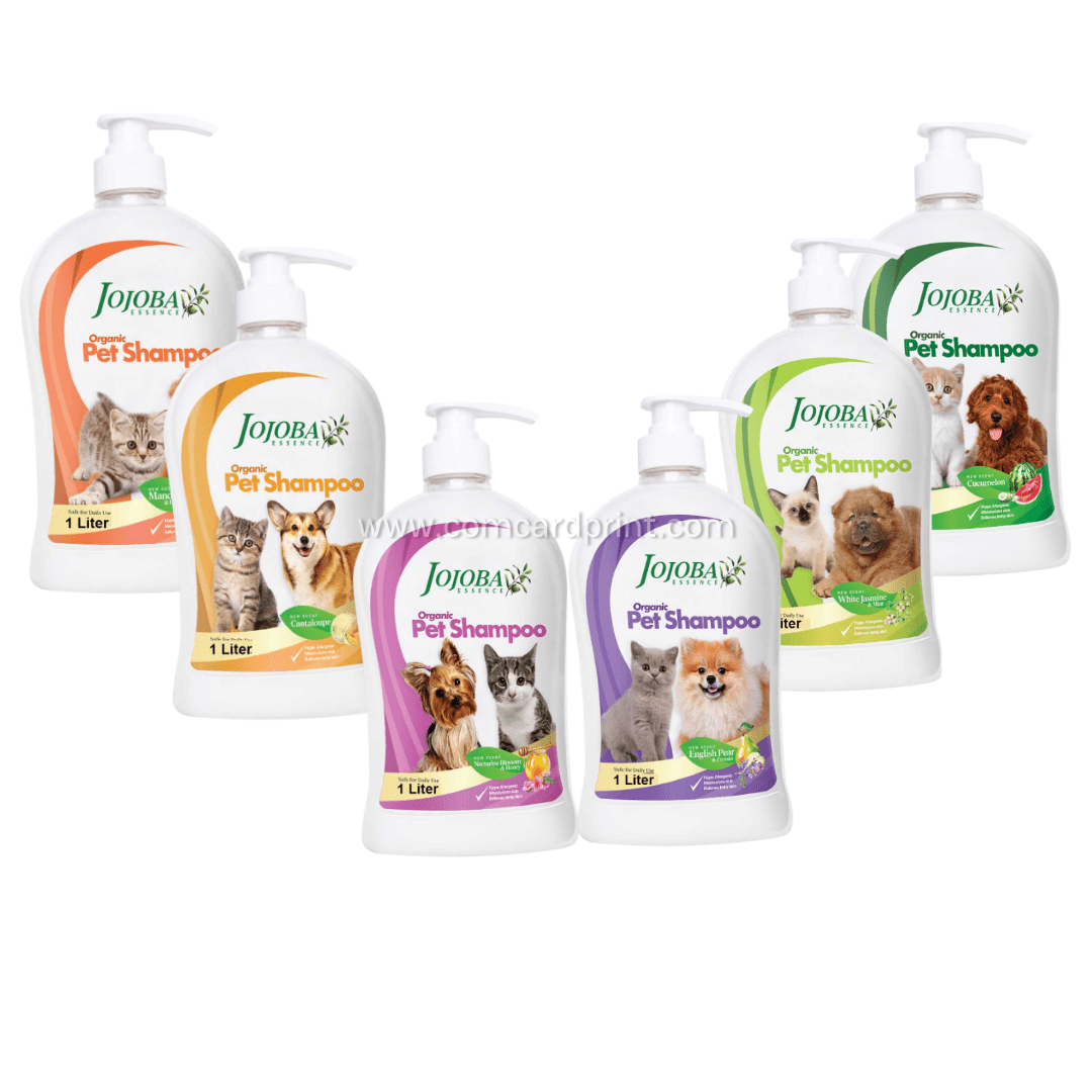 Jojoba Essence Organic Dog Shampoo (1 Liter) w/ FREE 60ml Shampoo Comcard