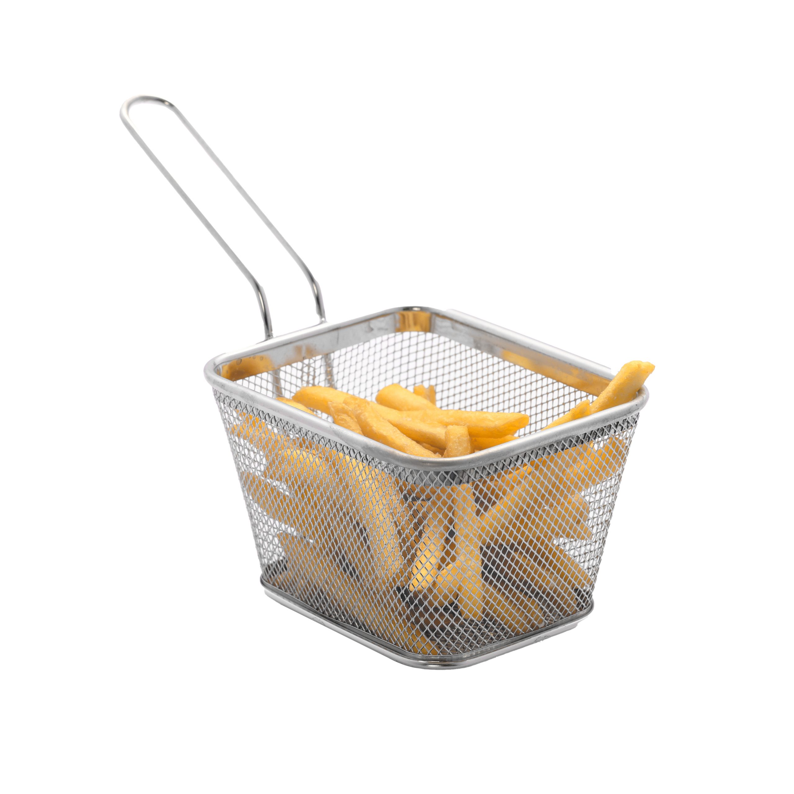 Stainless Square French Fries Holder Foodservice Supplies Corp