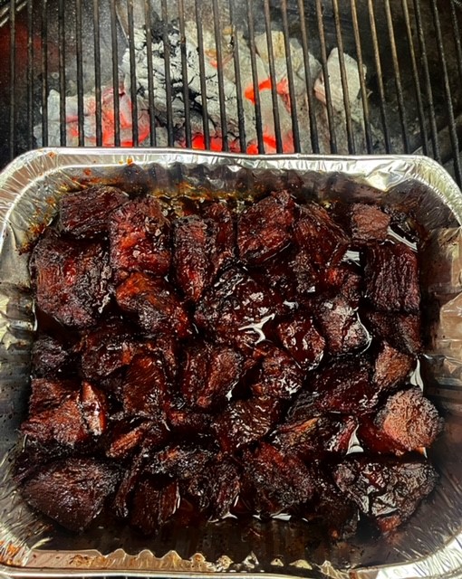 Saucy and Sticky Beef Chuck Roast Burnt Ends Come Grill With Me
