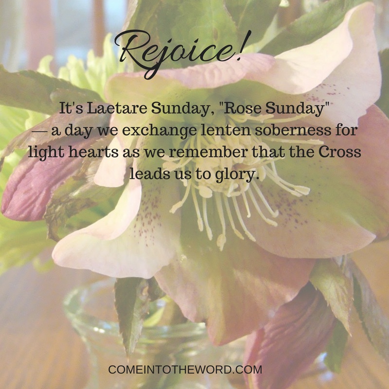 Laetare Sunday Come Into The Word with Sarah Christmyer Bible Study Lectio Divina