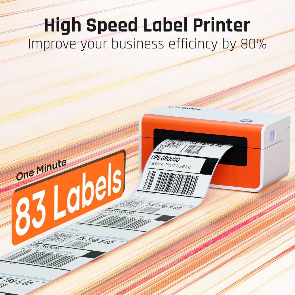 K Comer CX418 Thermal Shipping Label Printer comer store