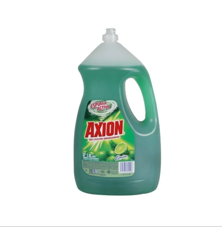 CL AXION DISHWASHING LIQUID LEMON 4/2.8LTS Comercial Mexicana