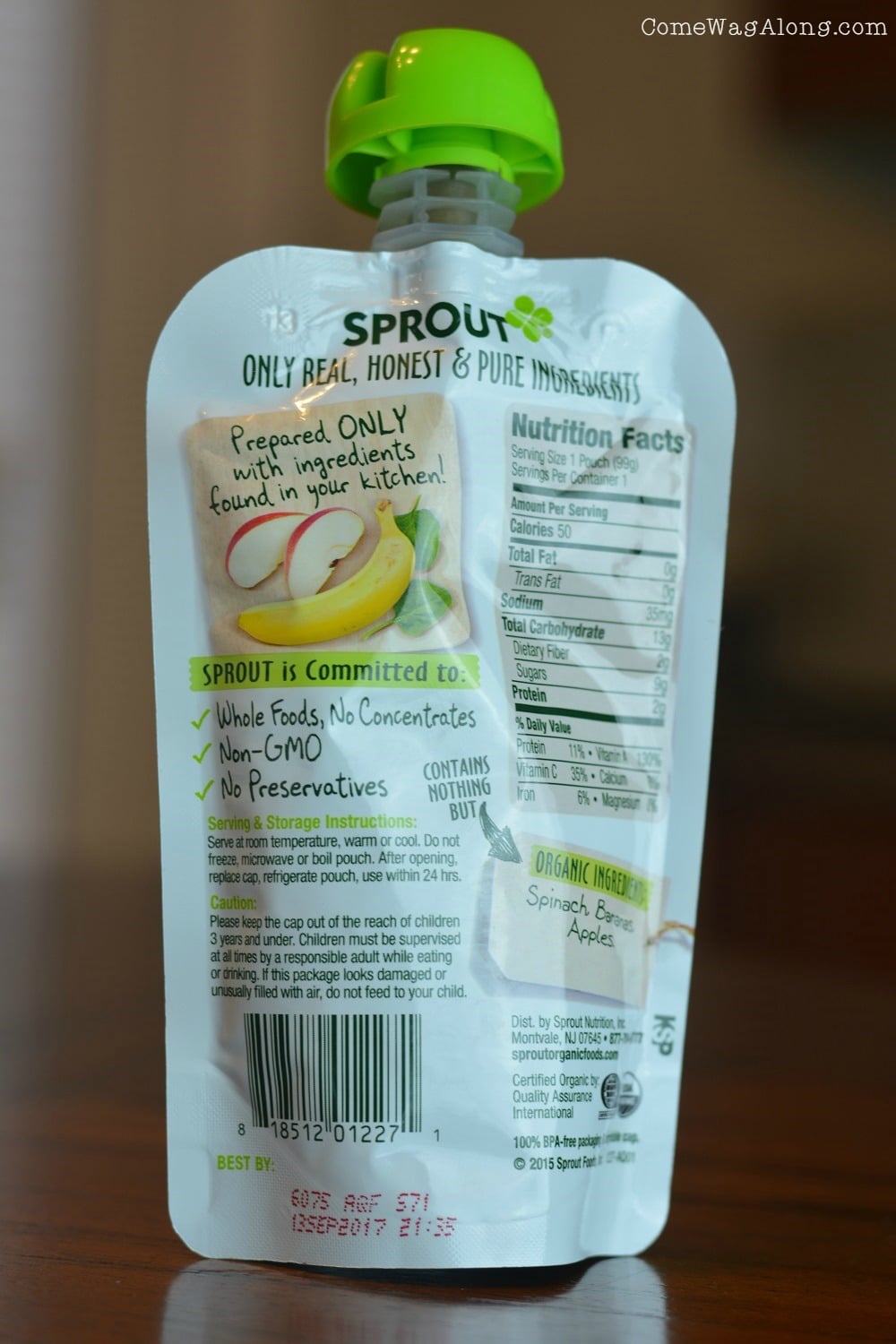 Sprout Organic Ingredients Come Wag Along