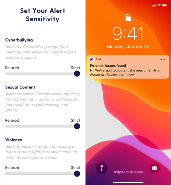 Bark Technologies Alerts and Sensitivity Come Wag Along