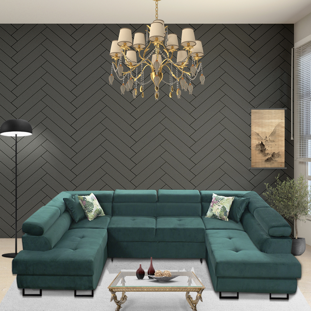 Cornwall U Shaped Sofa Bed