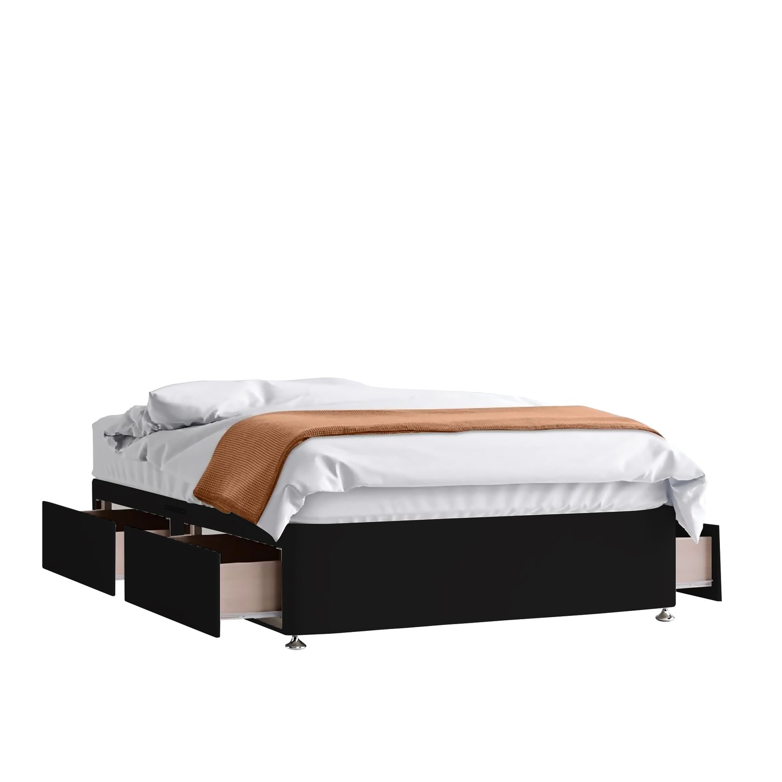Divan Bed ( 4 Drawer + Base + Mattress + Headboard)