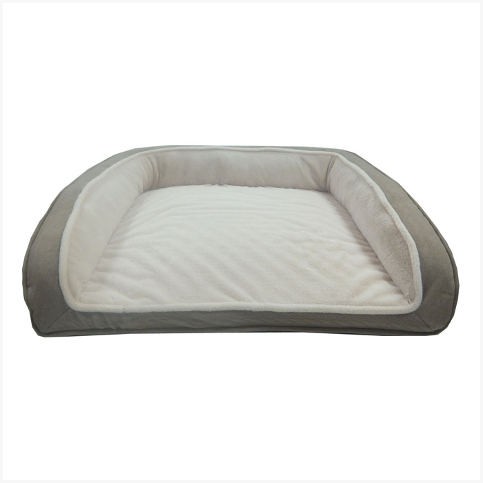“Cable Knit” Orthopedic MidBack Bolster Bed Comfortable Pet Inc.
