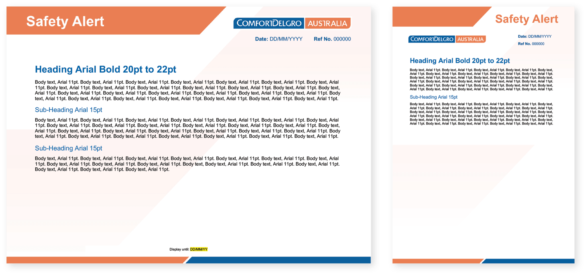 Safety Alert ComfortDelGro Australia