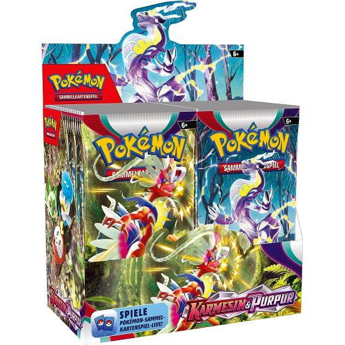 Pokémon TCG Karmesin & Purpur BoosterDisplay Deutsch COMIC ATTACK Trading Card Games