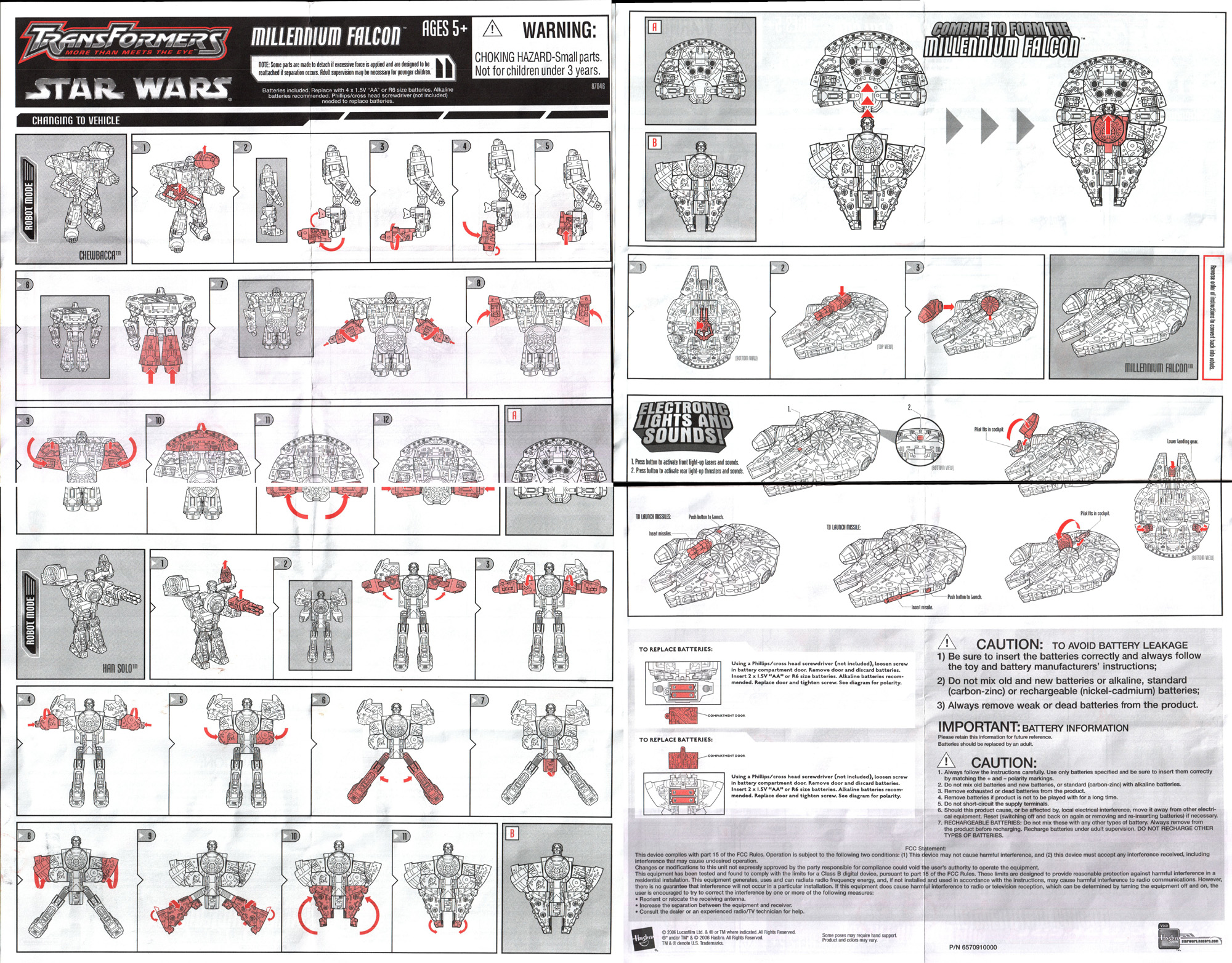 Star Wars Transformers Millennium Falcon Review and Instructions