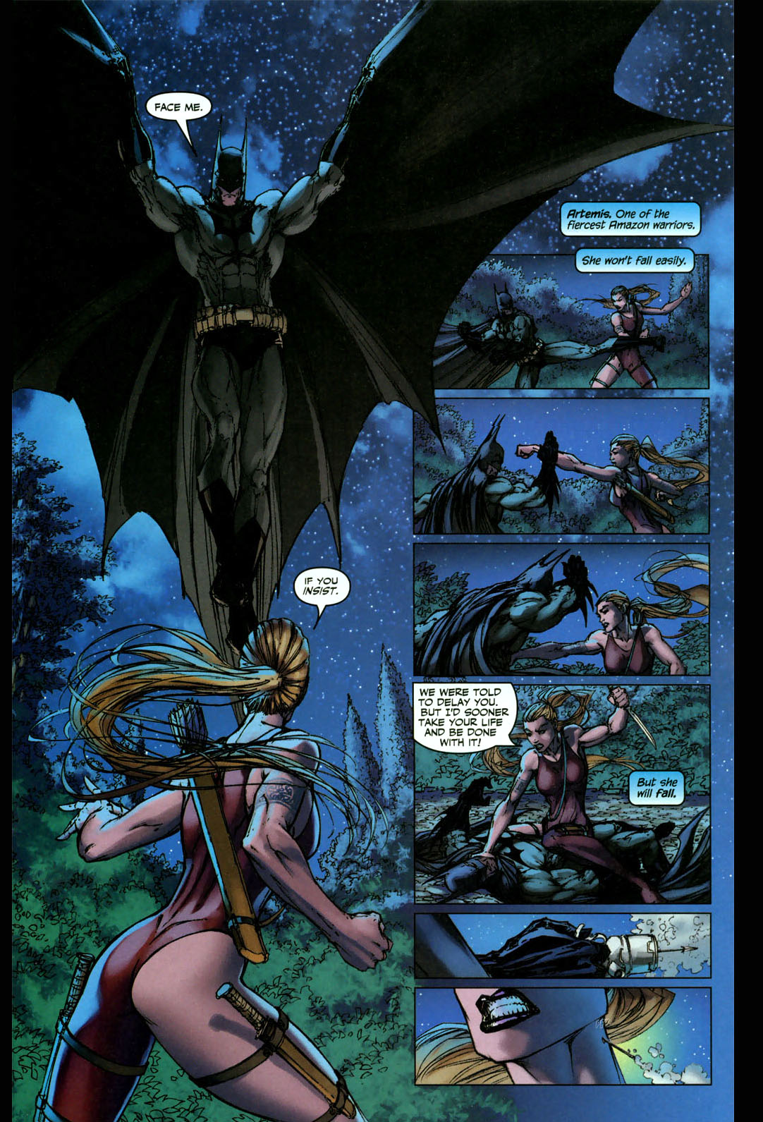 Batman VS Artemis Comicnewbies
