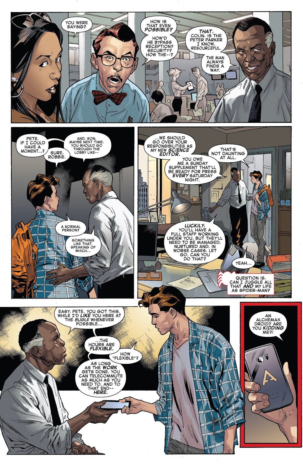 Peter Parker As The Daily Bugle’s Science Editor