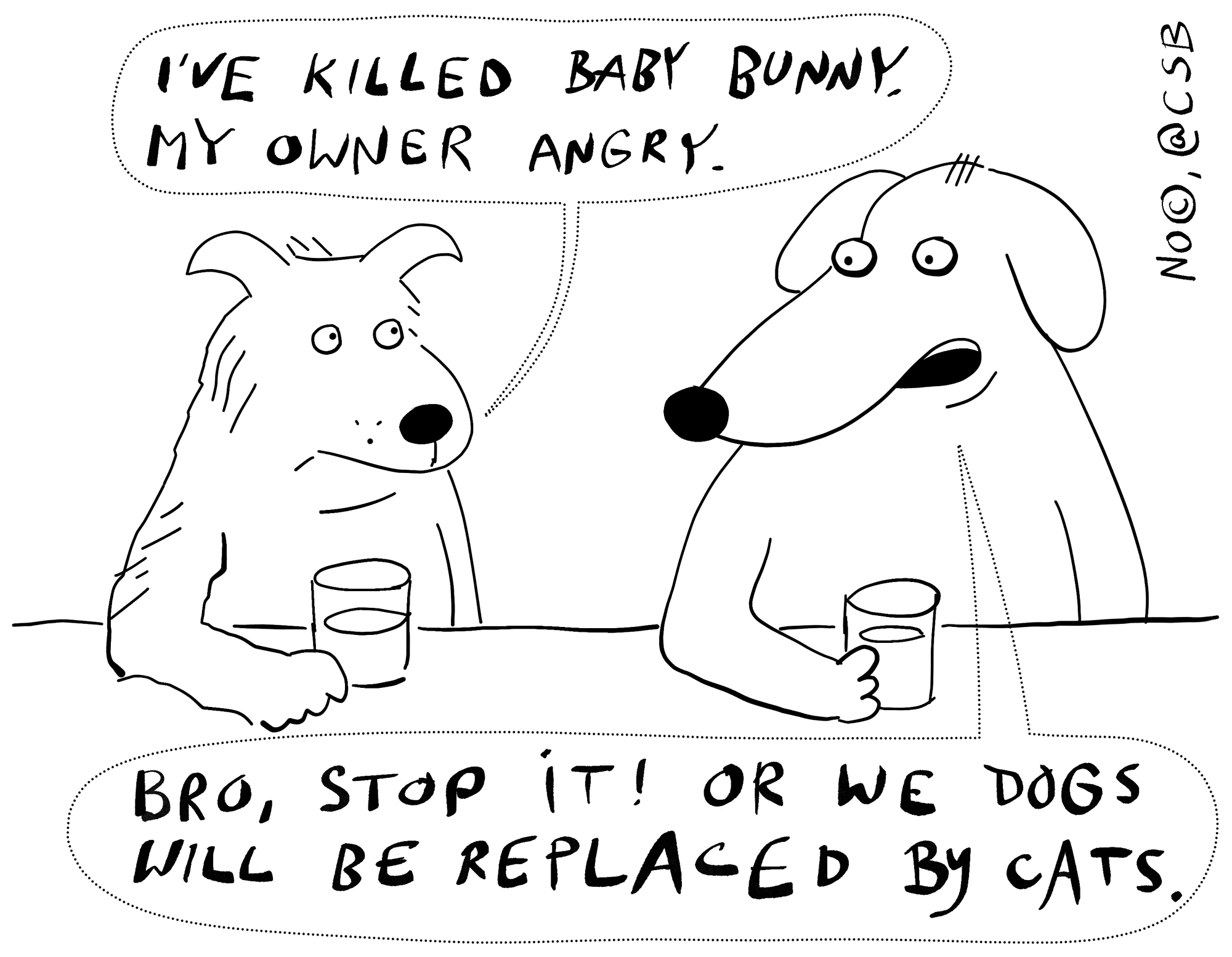 Great Replacement of Dogs by Cats Comic Strip Blogger's cartoons and