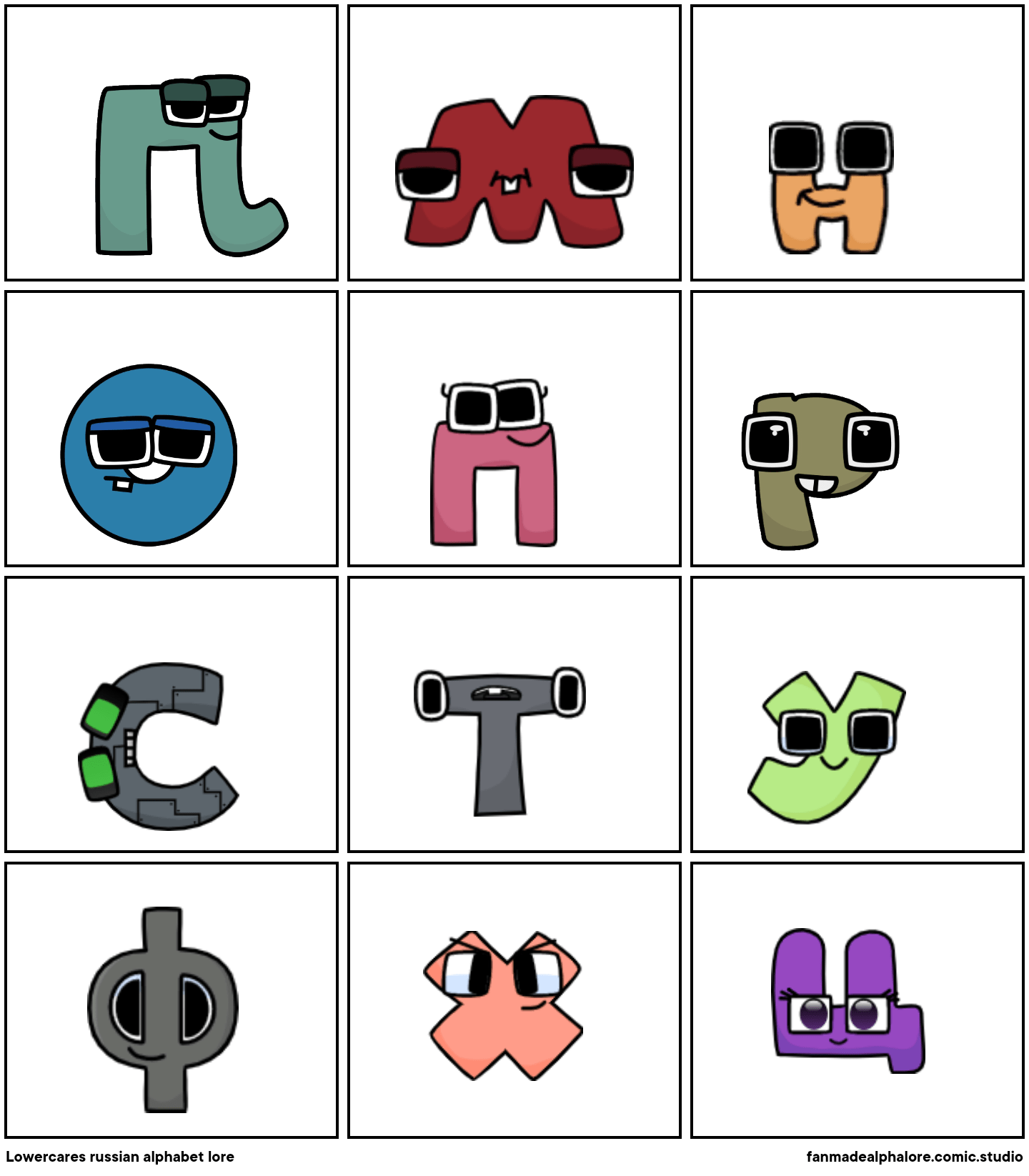 Lowercares russian alphabet lore Comic Studio