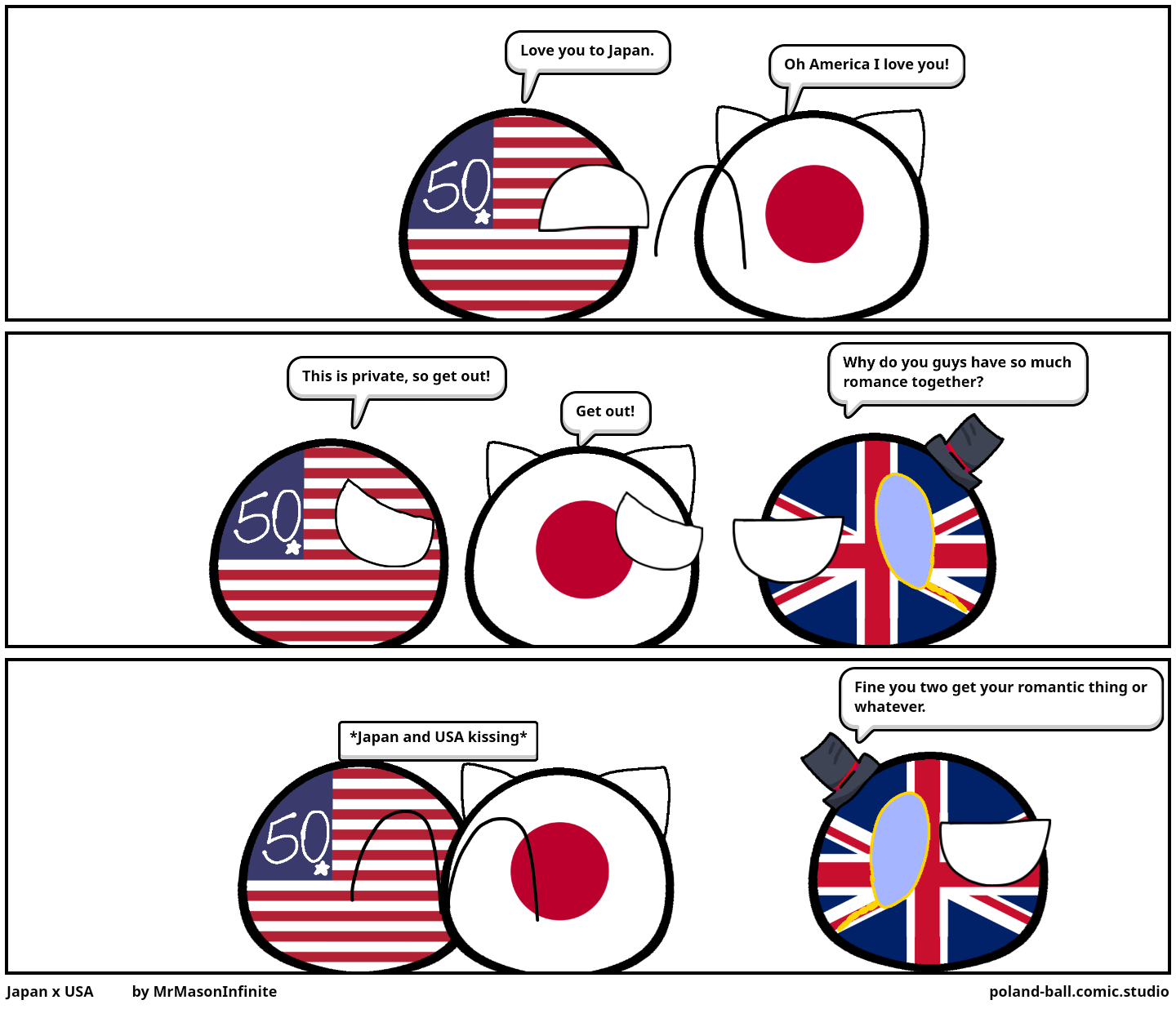 Japan x USA by MrMasonInfinite Comic Studio