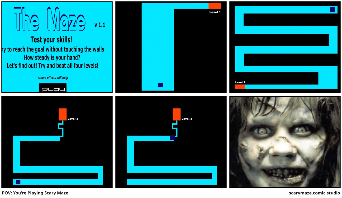 POV You're Playing Scary Maze Comic Studio