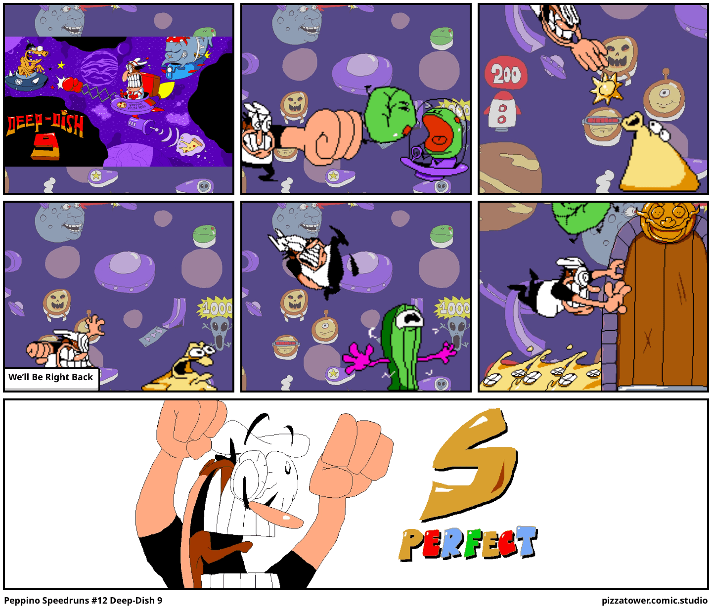 Peppino Speedruns 12 DeepDish 9 Comic Studio