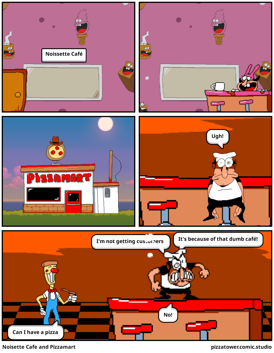 Noisette Cafe and Pizzamart Comic Studio