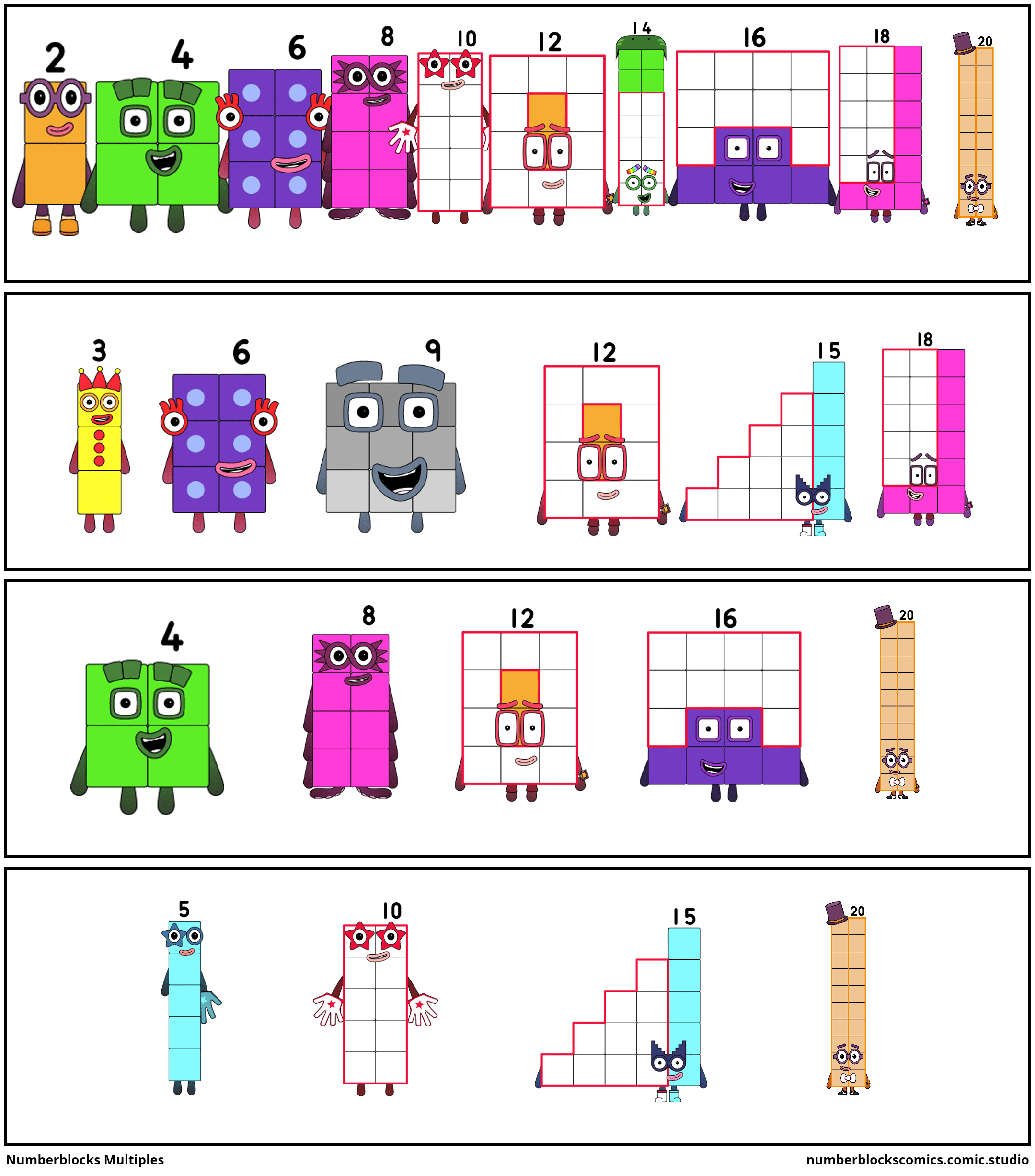 Numberblocks Comic Studio - Comic Studio