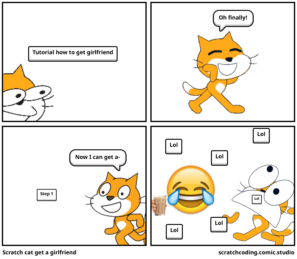 Scratch cat get a girlfriend Comic Studio