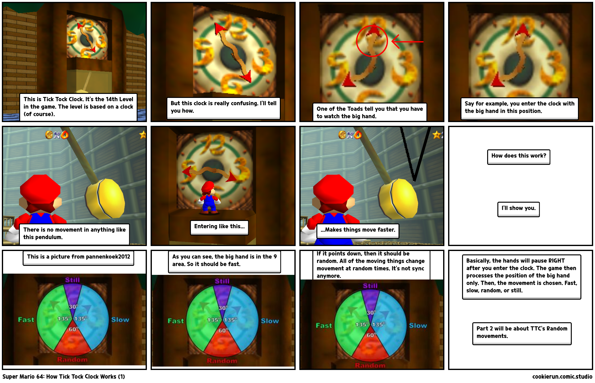 Super Mario 64 How Tick Tock Clock Works (1) Comic Studio