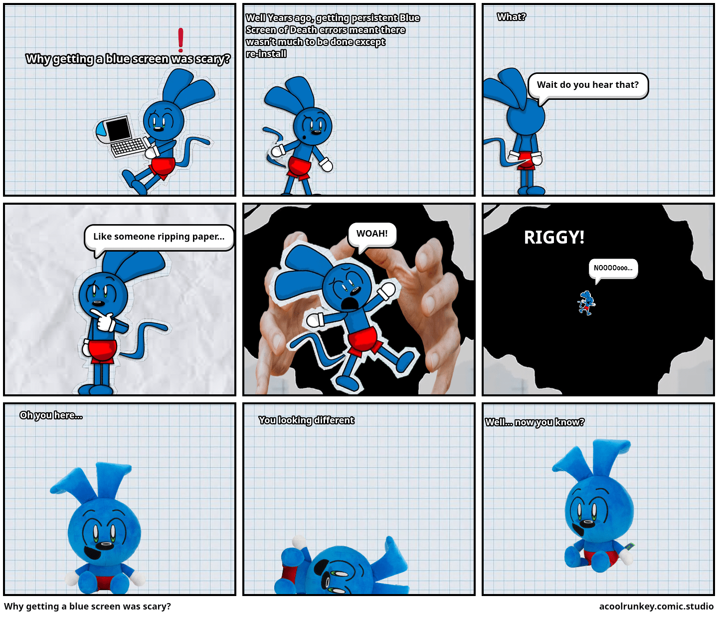 Why getting a blue screen was scary? Comic Studio