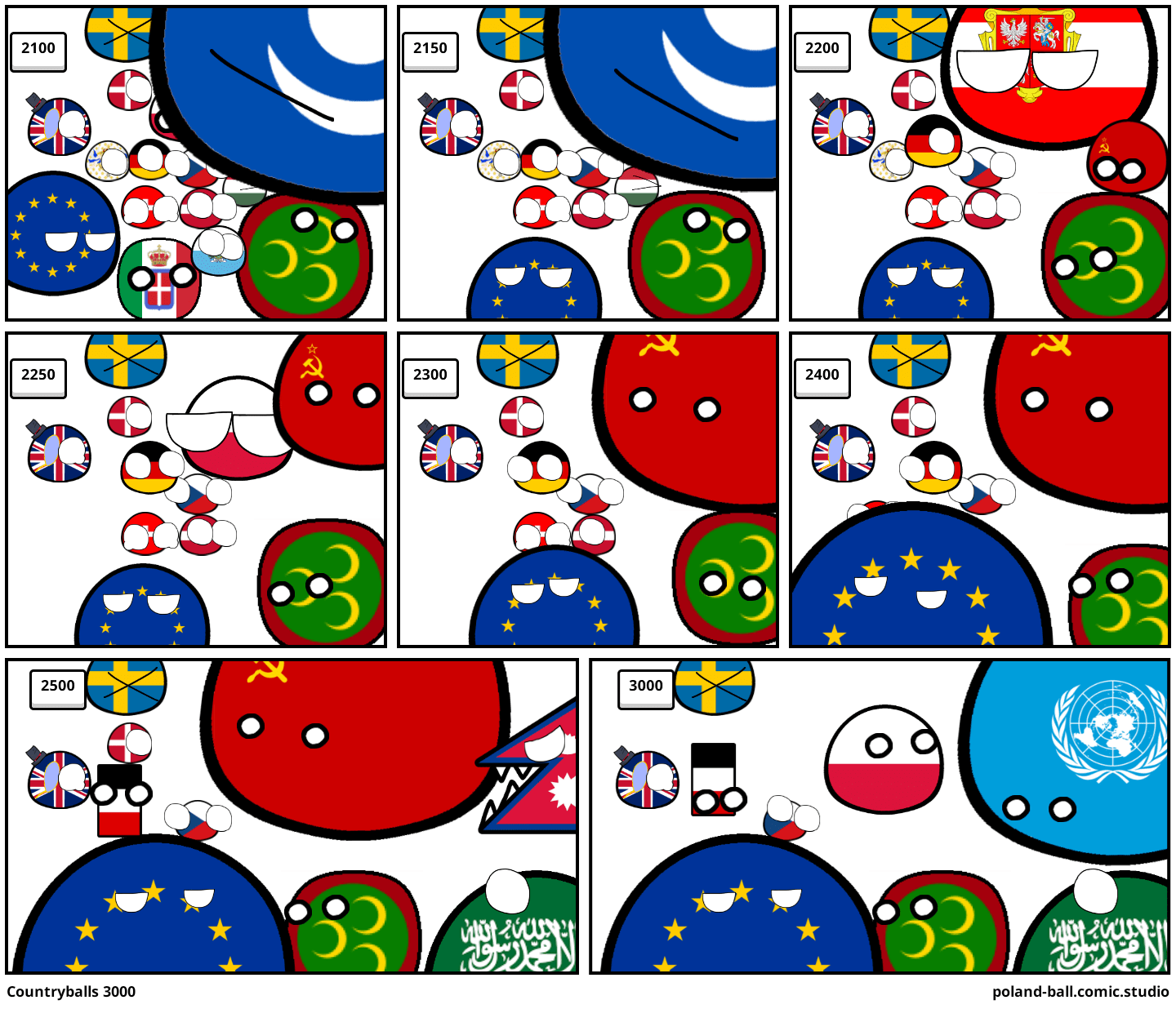 Countryballs 3000 Comic Studio