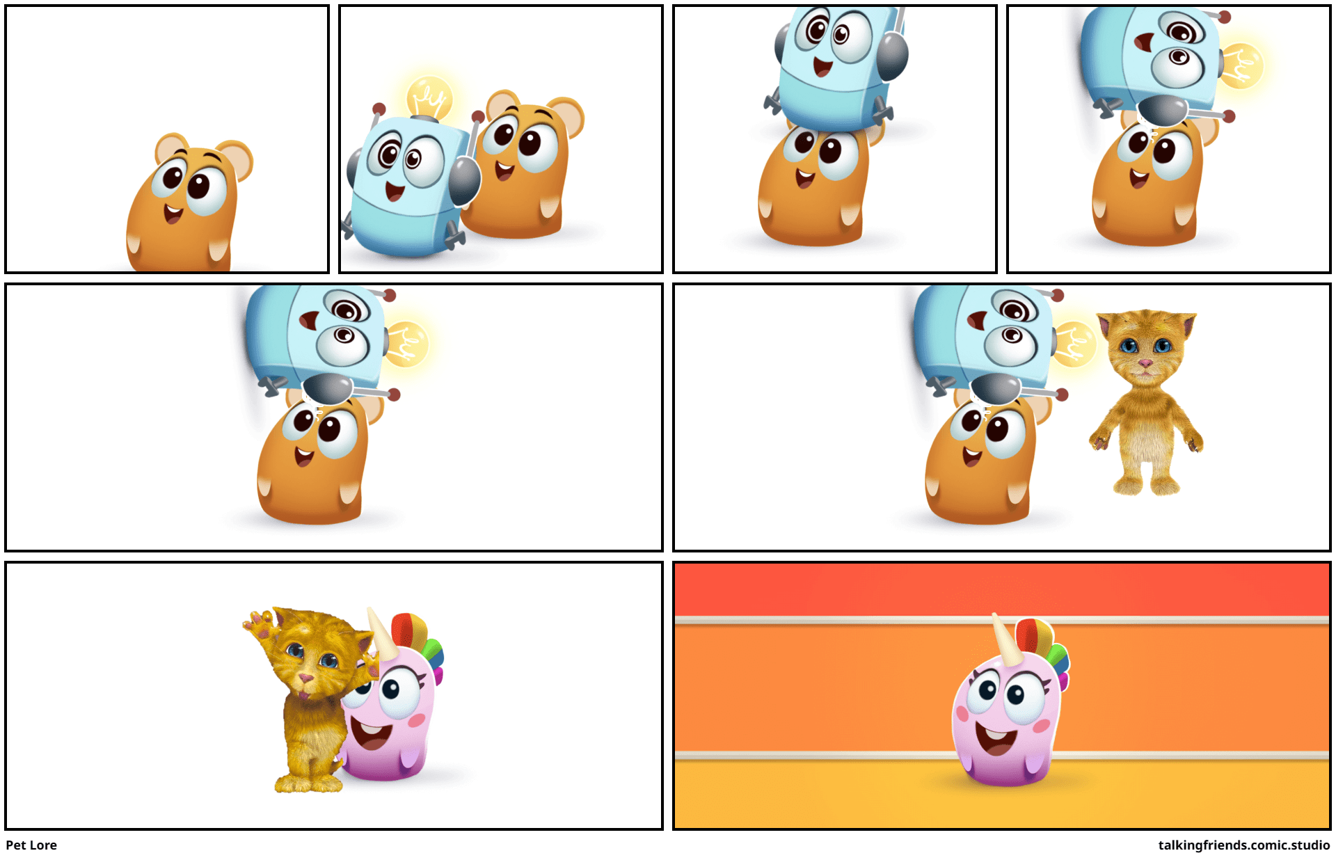 Browse Talking Tom & Friends Comics Comic Studio