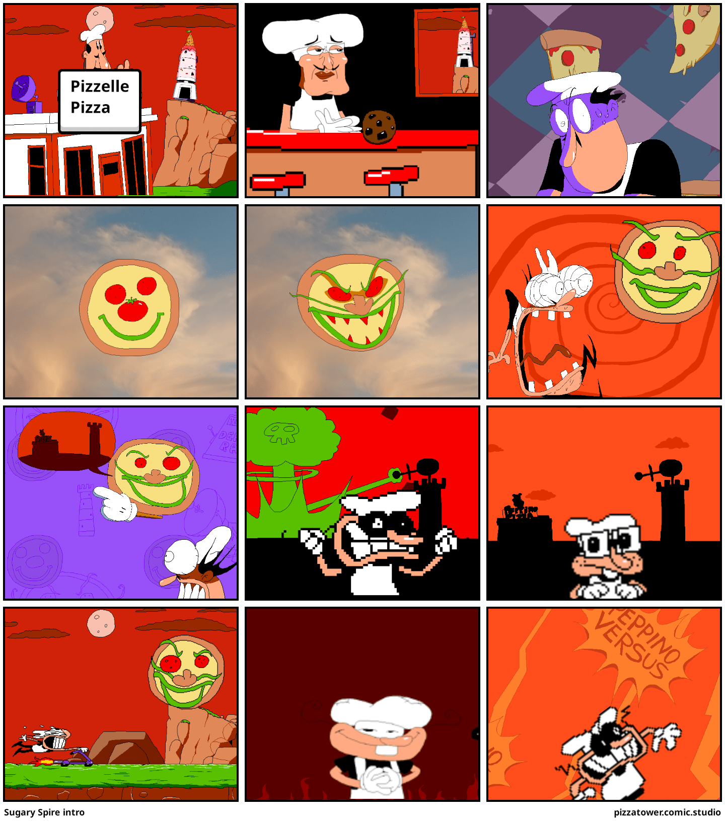 Sugary Spire intro Comic Studio