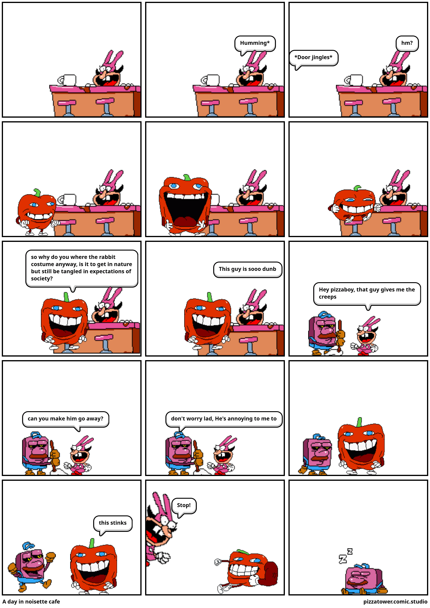 A day in noisette cafe Comic Studio