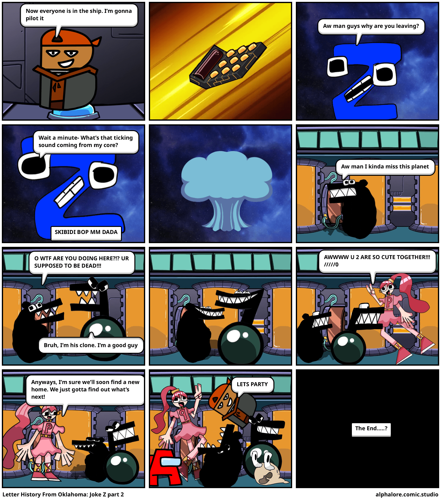 Letter History From Oklahoma Joke Z part 2 Comic Studio