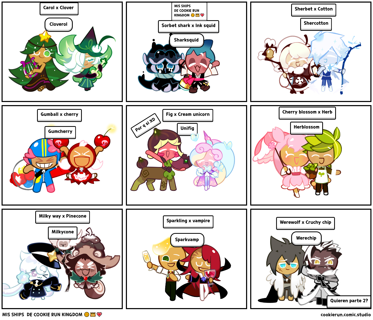MIS SHIPS DE COOKIE RUN KINGDOM 🍪👑💗 Comic Studio