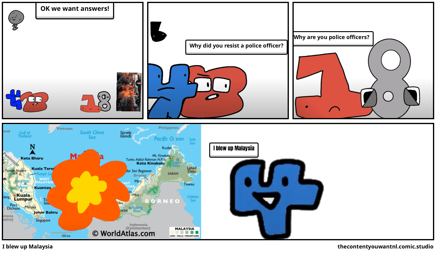 I blew up Malaysia Comic Studio