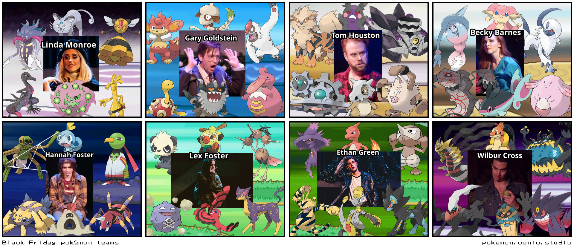 Black Friday pokémon teams Comic Studio