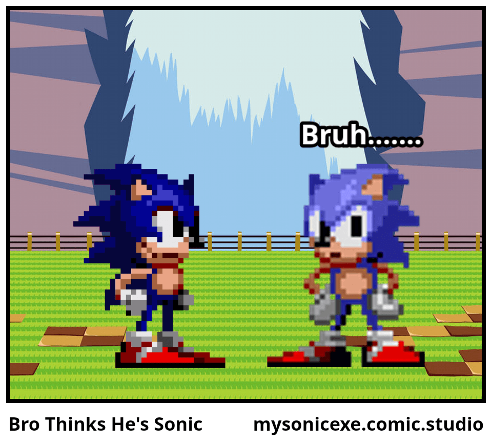 Bro Thinks He's Sonic Comic Studio